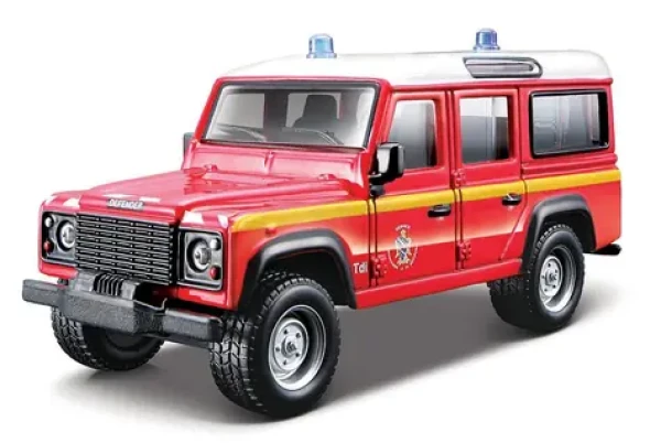 Bburago EMERGENCY Vozidlo záchrannej služby - Land Rover Defender 110