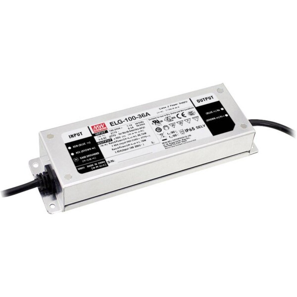 MEAN WELL ELG-100-48DA-3Y LED driver En.trieda 2021 G (A - G) konštantný prúd, konštantné napätie 96 W 2 A 48 V/DC dali, montáž na nehorľavom povrchu,; ELG-100-48DA-3Y