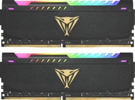 Patriot Viper Steel RGB 16GB (2x8GB) 3200MHz čierna / DIMM / DDR4 / CL18 / Non-ECC / Unbuffered / 1.35V (PVSR416G320C8K)