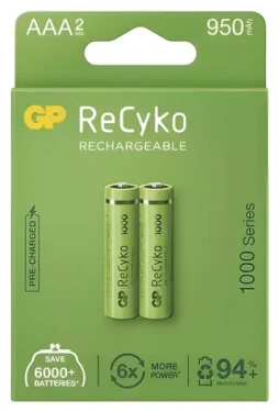 Emos GP ReCyko 1000 AAA (HR03) / Nabíjacie batérie / NiMH / 2 ks (B2111)