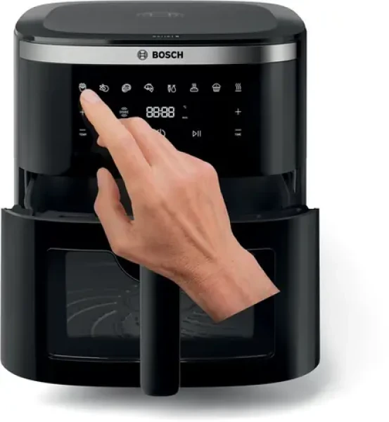 BOSCH Serie 6 MAFS2671B čierna / Teplovzdušná fritéza / 1800 W / 7,2 l / 40-200 °C / 8 programov (MAFS2671B)