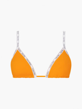 Vrchný diel plaviek KW01604 ZEG oranžové - Calvin Klein M oranžová-bílá