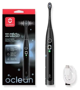 Oclean X Kids čierna / Detská sonická zubná kefka / 5 režimov / 72 000 kmitov (X Kids czarny)