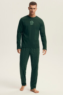 PÁNSKE PYŽAMO LUSH 43478 AW25 zelená 3xl