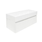Kúpeľňová skrinka s umývadlom SAT Evolution 98x30x44, 8 cm biela mat SATEVO100WMU2 SATEVO100WMU2
