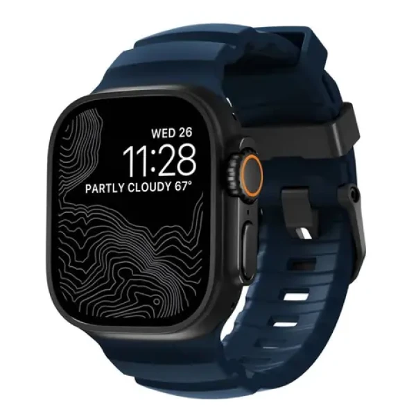 Nomad Rocky Point Band remienok pre Apple Watch 49/46/45/44/42mm black/atlantic (NM014827858)
