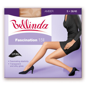 Pančuchy FASCINATION 15 DEN lesklé - BELLINDA M almond