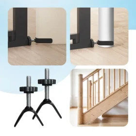 SIPO Adaptér Y k bezpečnostným zábranám čierna / Set 2 ks / Pre okrúhle schodiská / Závit M8