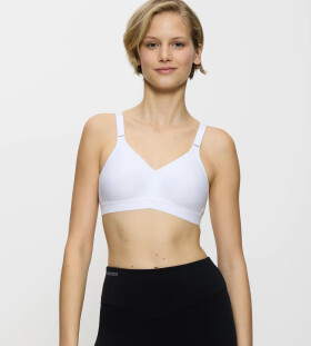 TRIACTION - Športová podprsenka bez kostice na jogu a pilates Triumph WHITE 85D