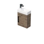 Kúpeľňová skrinka s umývadlom SAT Cube Way 40x47,5x20 cm dub Wellington mat CUBE320401DCDW CUBE320401DCDW