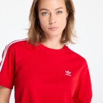 Tričko adidas 3 Stripe Tee Better Scarlet M