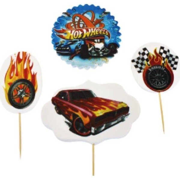 Cukrová figúrka – zápich Hot Wheels - I LOVE CAKES - I LOVE CAKES