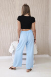 Dámske nohavice so širokými nohavicami 29400 Svetlomodrá - K-Fashion UNI světle modrá