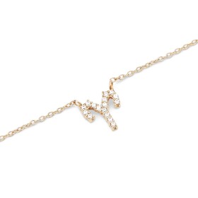 Daniel Wellington Štýlový pozlátený náhrdelník znamenia Baran Crystal Zodiac DW00400919