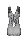 Dámska erotická košieľka Brenda - BEAUTY NIGHT FASHION černá S/L