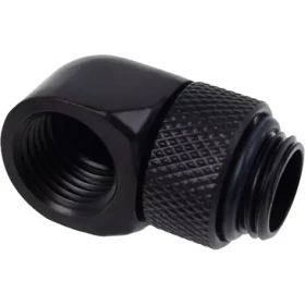 Alphacool Eiszapfen 90° L-angle adapter short 1/4" čierna (17248)