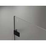 MEXEN/S - Lunar-F skladacie sprchové dvere pravé 80, transparent, čierna 836-080-000-70-00-P