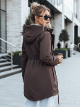Dámska bunda parka s odnímateľnou kapucňou hnedá FashionStreet TY5392 S