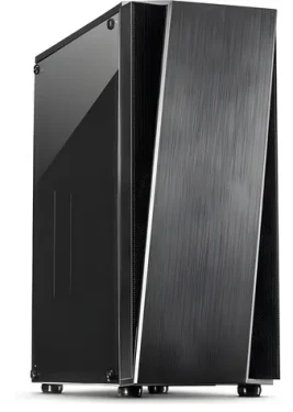 Inter-tech T-11 TELEVEN čierna / Počítačová skriňa / Midi-Tower / ATX / akrylové okno / 3× 120mm predné ventilátory (88881324)