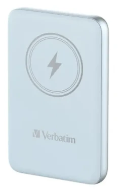 Verbatim Charge 'n' Go Magnetická bezdrôtová powerbanka 10000mAh modrá / USB-C / MagSafe / 15-20W (32247)