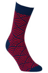 Vzorované pánske ponožky PERFECT MAN-CASUAL BLACK G95 39-41