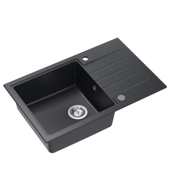 Dřez Quadron PETER111 černá nerez elem HCQP7850CZK PETER111BLNRZ