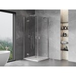 MEXEN/S - Mist H Duo sprchovací kút dvere krídlové 90 x 90, transparent, chróm 8A5-090L-090P-01-00