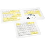 Ducky x Fallout sada kláves žlto-biela / Náhradné klávesy / 132 kláves / DE Layout (DCA132-DEVAUCHPH1)