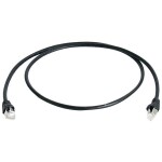 Telegärtner 100008831 RJ45 sieťové káble, prepojovacie káble CAT 6A S/FTP 7.50 m čierna samozhášavý, s ochranou, párové tienenie, dvojžilový tienený, bez; 100008831