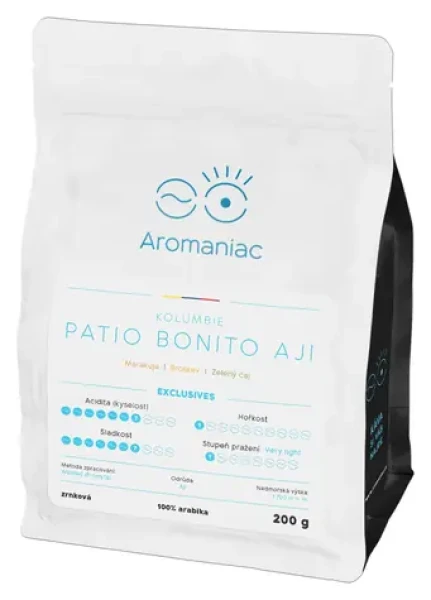 Kolumbia Patio Bonito Aji / Zrnková káva / 200 g