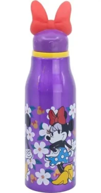 STOR Fľaša na pitie hliníková Minnie 690 ml / Fľaša na pitie / Hliník / Skrutkovacie viečko / Bez BPA (81252)
