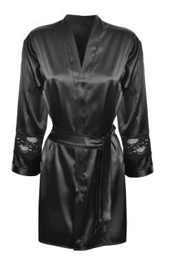 DKaren Housecoat Betty Black černá