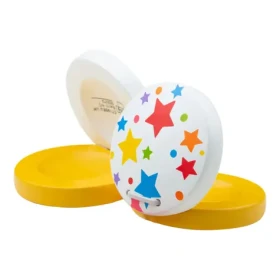 Bigjigs Toys Kastanety hviezdičky 1 ks žltá