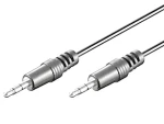MediaRange / Audio kábel Jack 3,5 mm / 1 m / čierny (MRCS140)