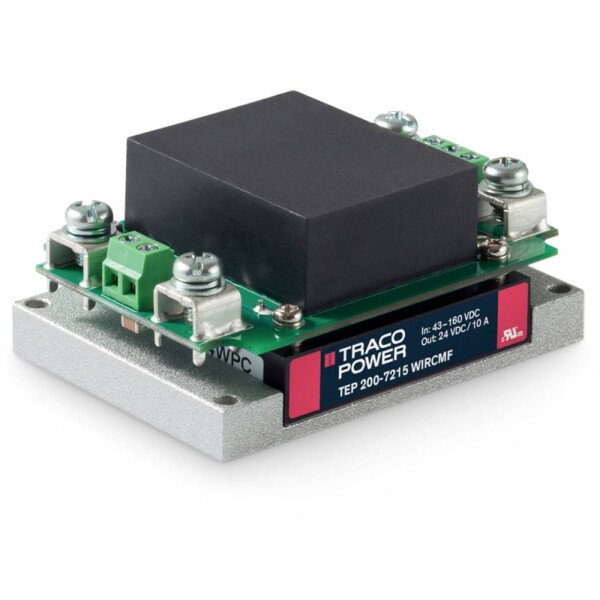 TracoPower TEP 200-2412WIRCMF DC / DC menič napätia, modul 24 V/DC 12 V/DC 15 A 200 W Počet výstupov: 1 x; TEP 200-2412WIRCMF