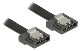 DeLock SATA III FLEXI čierna / Kábel / SATA - SATA / 1 m / 6 Gbit/s (83843)