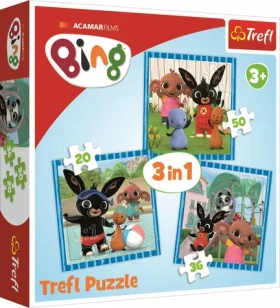 Trefl - Puzzle - Bing: Zábava s priateľmi 3v1