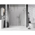 MEXEN/S - Lunar L Duo sprchové dvere krídlové 200, transparent, chróm 834DL-200-000-01-00