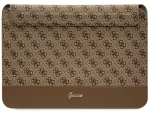 Guess 4G Stripe Metal Logo hnedá / Obal na notebook / 14" (GUCS14PS4SGW)