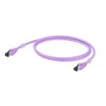 Weidmüller 2701550300 RJ45 sieťové káble, prepojovacie káble S/FTP 30 m fialová s priechodkou chrániacou proti zlomeniu, samozhášavý 1 ks; 2701550300