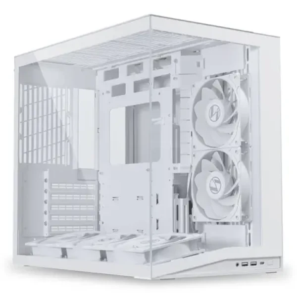 Lian Li O11 Dynamic Mini V2 Flow biela / Micro ATX / 5x 120 mm ventilátor / tvrdené sklo (O11DMIV2FW)
