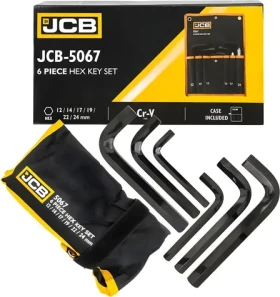 JCB Sada nástrčných hlavíc 12-24 mm / Sada kľúčov / 6 ks / v kufríku (JCB-5067)