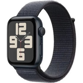 Apple Watch SE (2024) GPS 40mm Temne atramentové hliníkové telo - Atramentovo fialový prevliekací remienok (MXEA3QC/A)