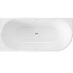 DEANTE - Silia biela Akrylátová vaňa, rohová/voľne stojaca, ľavá - 150 cm KDS_015L