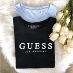 GUESS tričko Eco Organic Cotton Tee modré XS Modrá