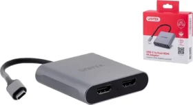 Unitek V1404B / Adaptér / USB-C na 2x HDMI / 4K / MST (V1404B)