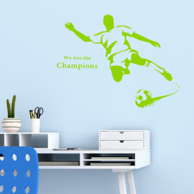 Veselá Stena Samolepka Futbalista Farba: zelená, Veľkosť: 100 x 75 cm