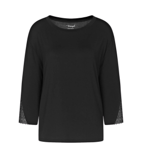 Dámsky pyžamový top Aura Spotlight Top - BLACK - black 0004 - TRIUMPH BLACK 46