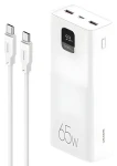 USAMS US-CD185 biela / Powerbanka / 30 000 mAh / 65W QC3.0 + PD / 2x USB-A, USB-C (ATXLOGTCTG02)