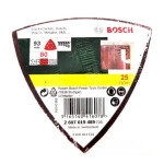 BOSCH 2607019489 Sada brúsneho papiera pre delta brúsky otvormi Zrnitosť 80 Priemer 93 mm 25 ks 2607019489